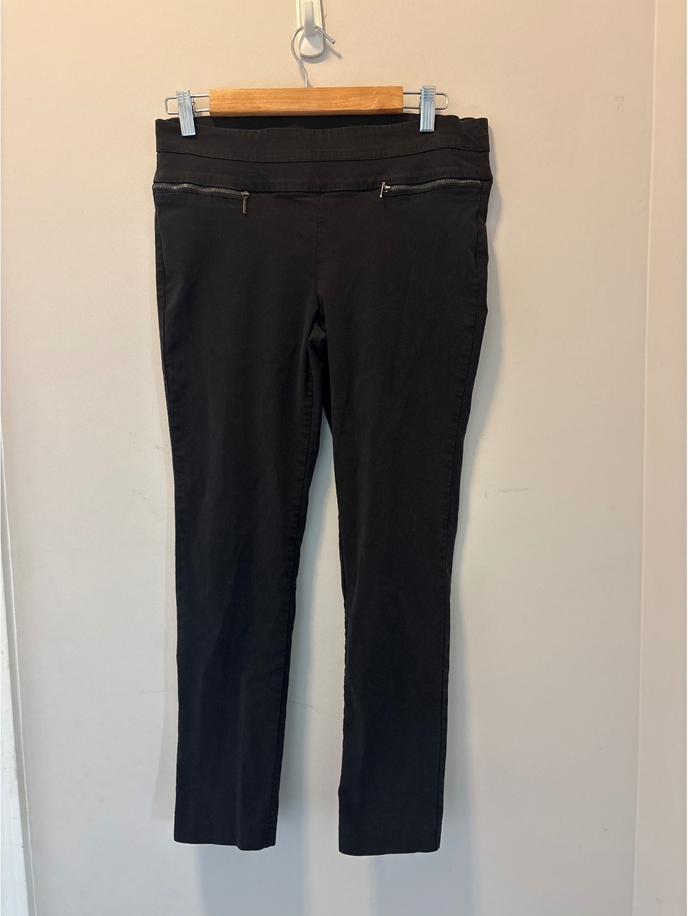 Candie's Audrey Pull On Black Pants Size Large Women's